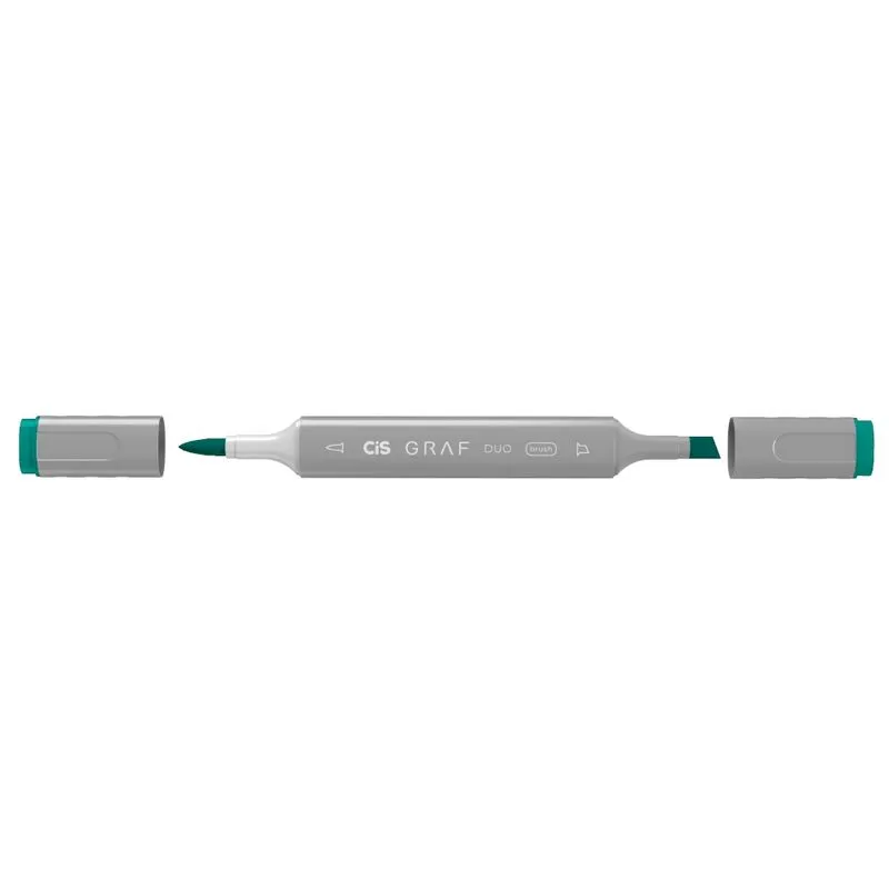 Marcador Artistico Cis Graf Duo Brush Dark Green - 51