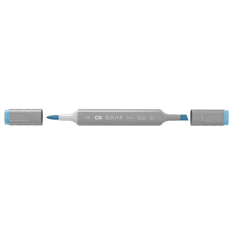 Marcador Artistico Cis Graf Duo Brush Indian Blue