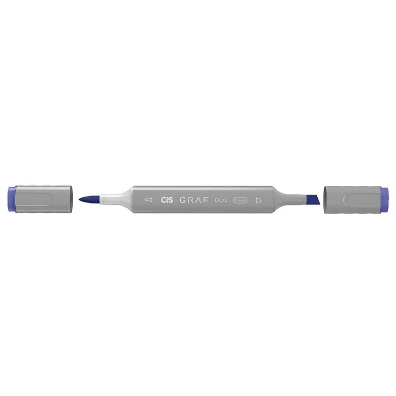 Marcador Artistico Cis Graf Duo Brush Cobalt Blue