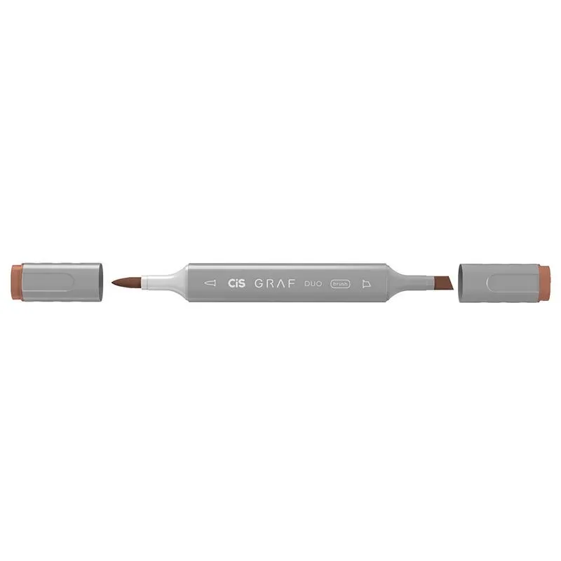 Marcador Artistico Cis Graf Duo Brush Brick Brown
