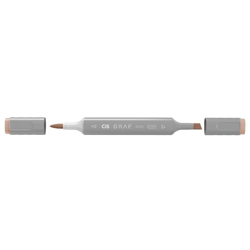 Marcador Artistico Cis Graf Duo Brush Burnt Siena - 95 Com 06 Unidades
