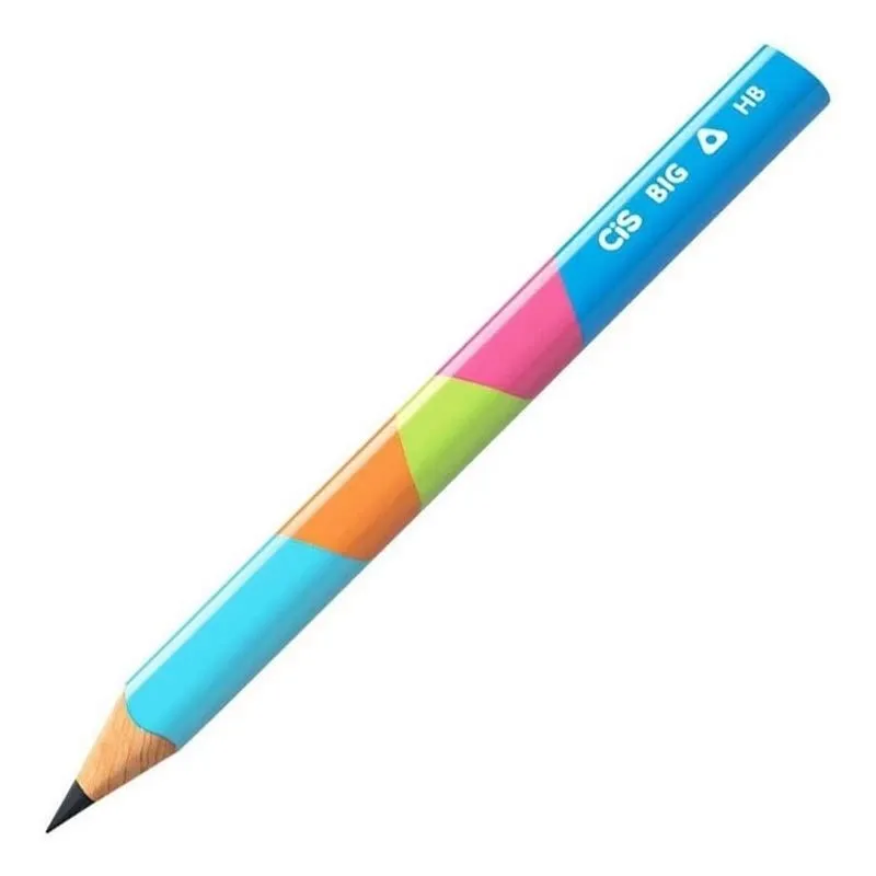 Lapis Escolar Preto Triangular Big Jumbo Grafite hb Cis