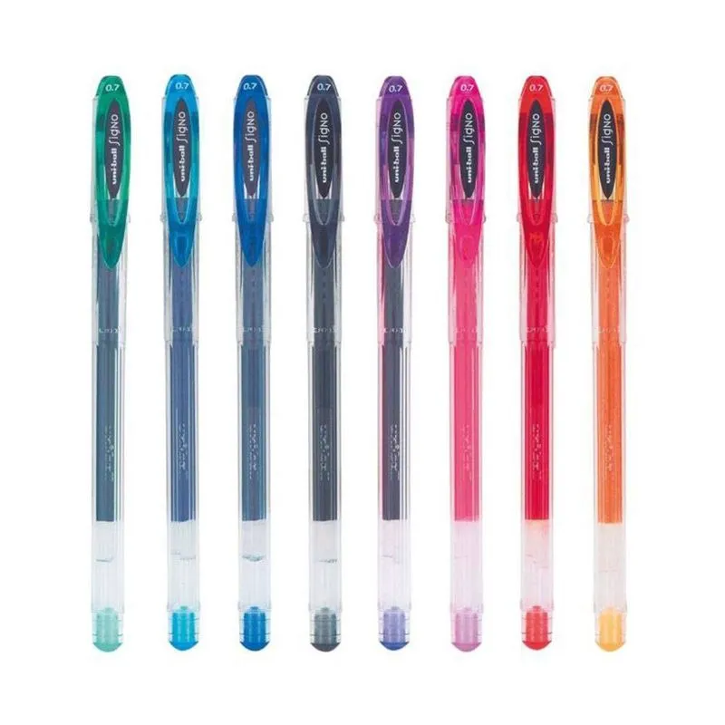Caneta Gel Uni-ball Signo Neo Kit c/ 8 Cores