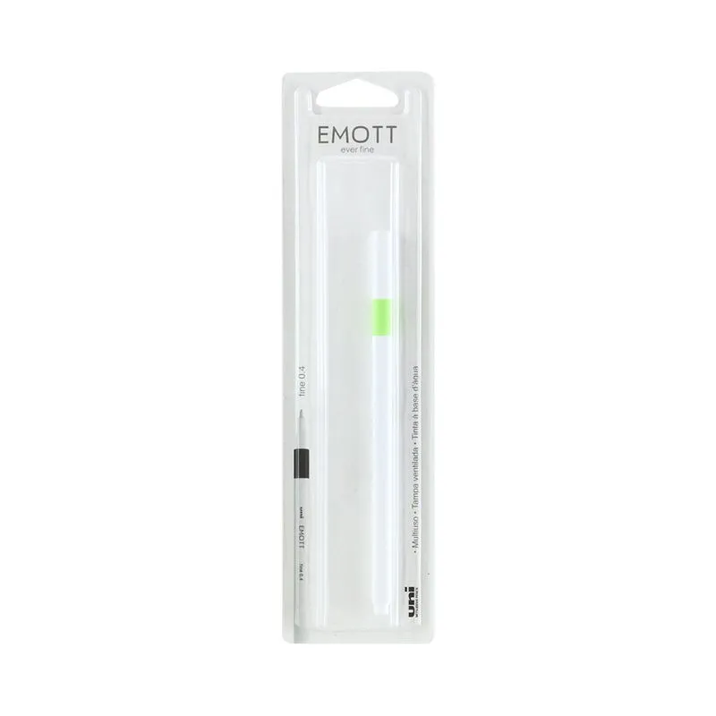 Caneta Hidrográfica Uniball Emott Fine Verde Claro 0.4mm