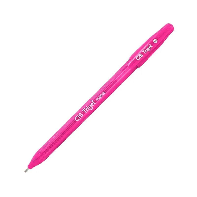 Caneta Gel Escolar Trigel Glitter Pink Neon Ponta 1.0mm Detalhes Colorido Vibrante Rosa Lettering