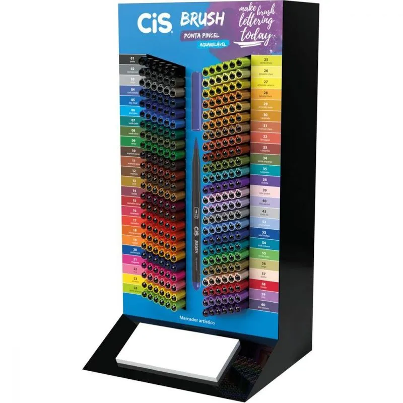 Marcador Artístico Cis Dual Brush 48 cores