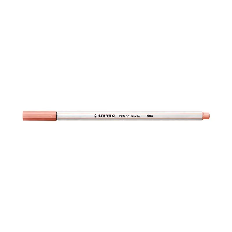 Caneta Hidrográfica Stabilo Pen 68 Brush Aquarelável Salmon