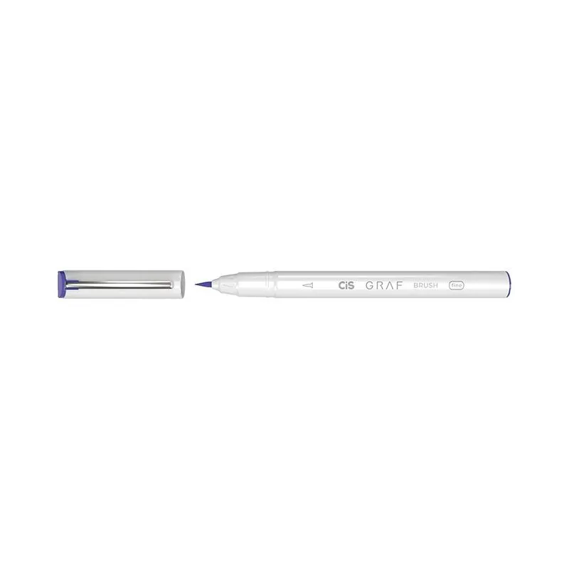 Marcador Artístico Cis Grafia Brush Fine Ponta Pincel Violeta