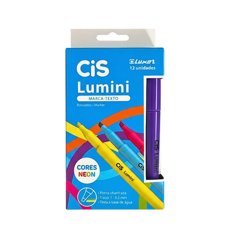 Marca Texto Cis Lumini Violeta com 12 Unidades