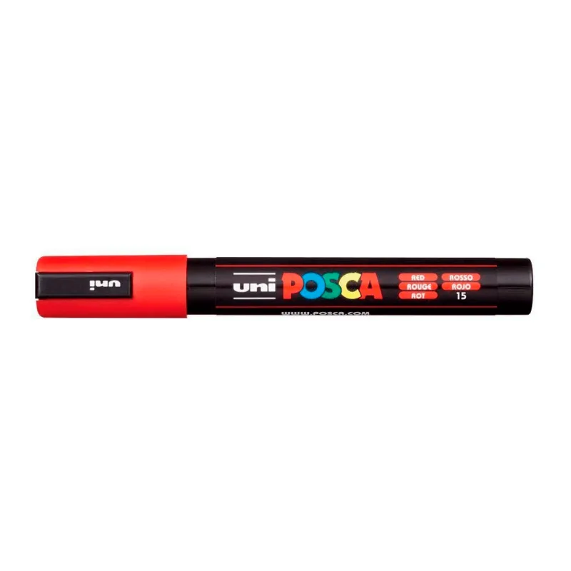 MARCADOR POSCA MULTIUSO PC-5M VERMELHO FLUORESCENTE 75159