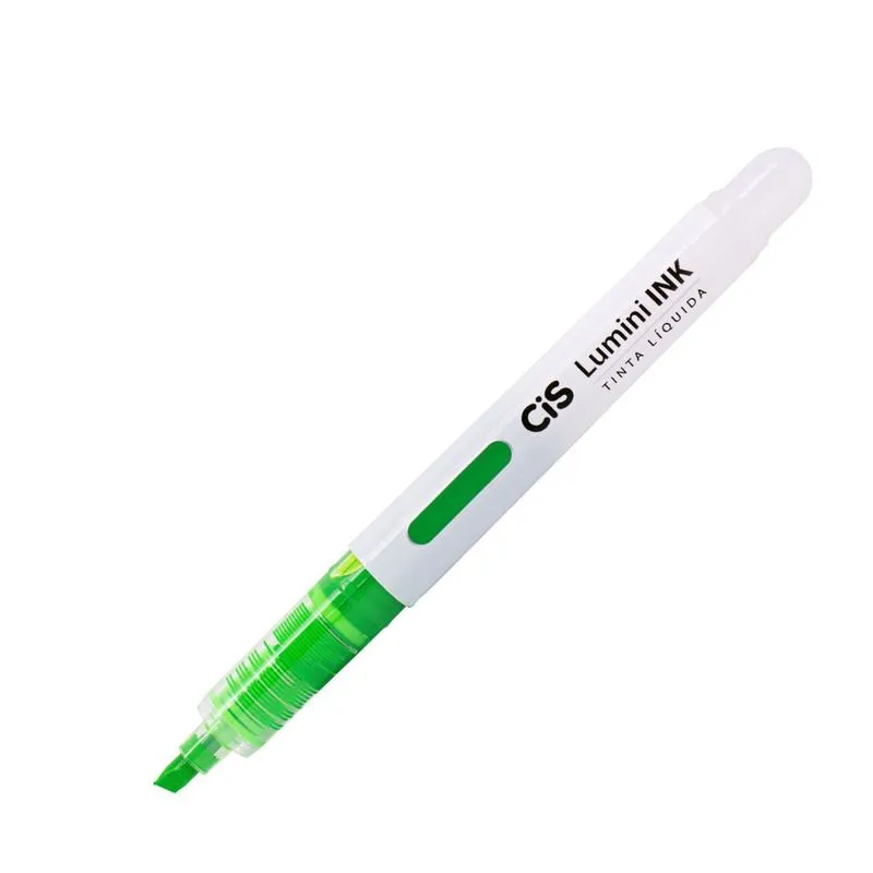 Caneta Marca Texto cis Lumini Ink Verde