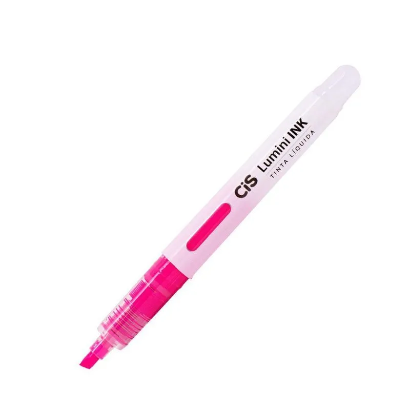 Caneta Marca Texto Cis Lumini Ink Rosa