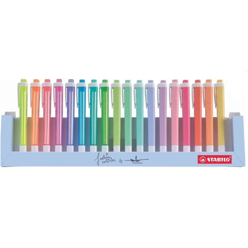 Kit Marca Texto Swing Cool Com 18 Cores Stabilo