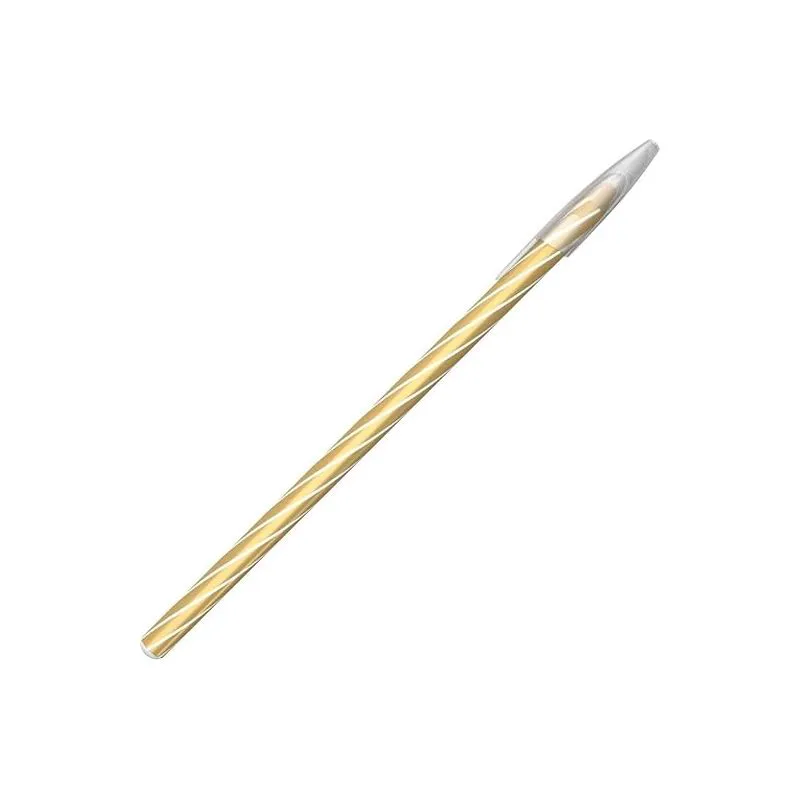 CANETA ESFEROGRAFICA 0.7MM 17,5CM SPIRO GEM ESCRITA AZUL CORPO METALICO OURO CIS