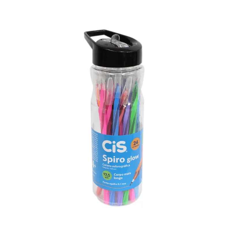 CANETA ESFEROGRAFICA SPIRO 0.7 GLOW NEON R.52.0618 ÚNICA