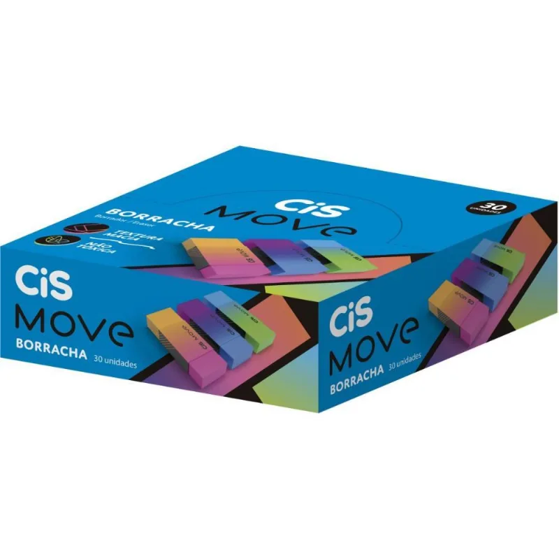 Borracha Colorida Cis Move C/papel (s)