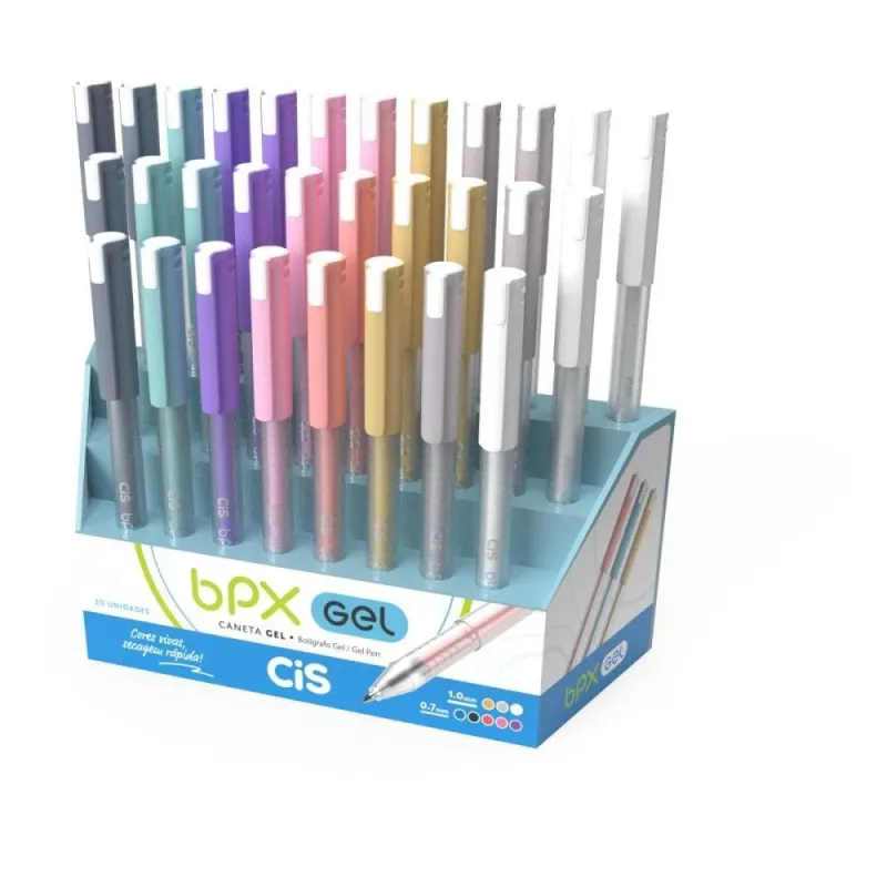 Caneta GEL CIS BPX GEL 0.7MM 8 Cores (7909438045610)