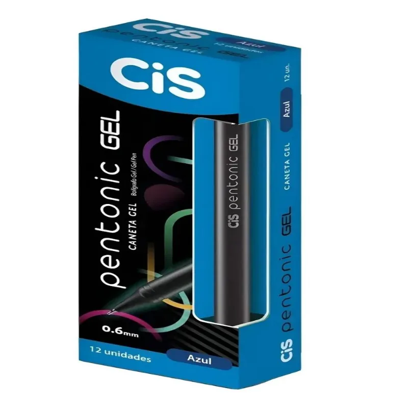 Caneta GEL CIS Pentonic 0.6MM Azul