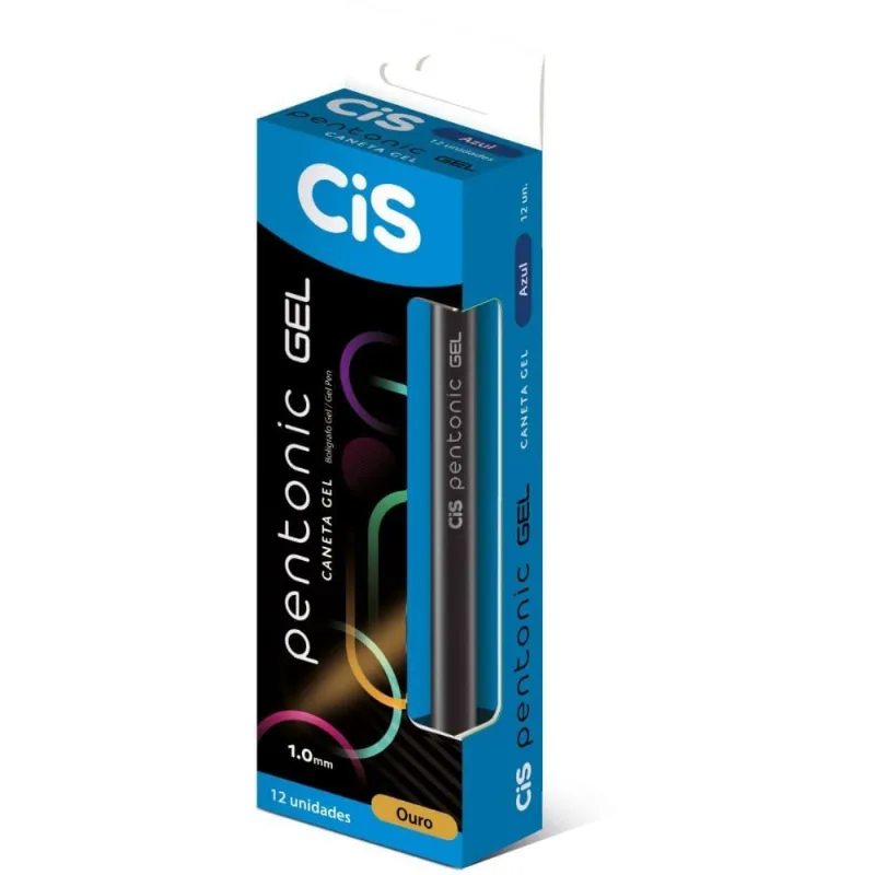 Caneta GEL CIS Pentonic 1,0MM Ouro