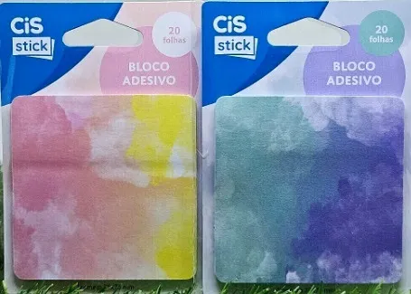Bloco Adesivo 75x75mm Cis 20 folhas
