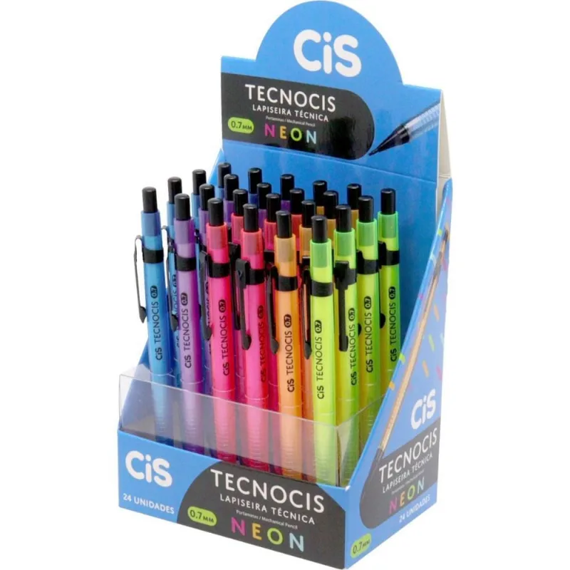 Lapiseira 0.9MM Tecno CIS Neon Cores SORT.