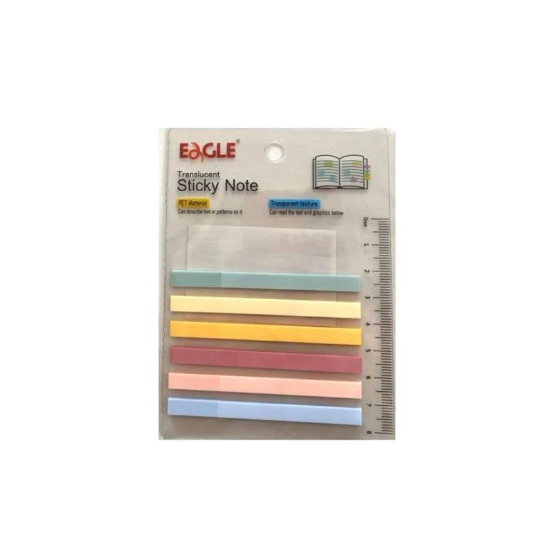Marca-texto Autoadesivo Eagle 6 Blocos 9,3x12,6cm 10g