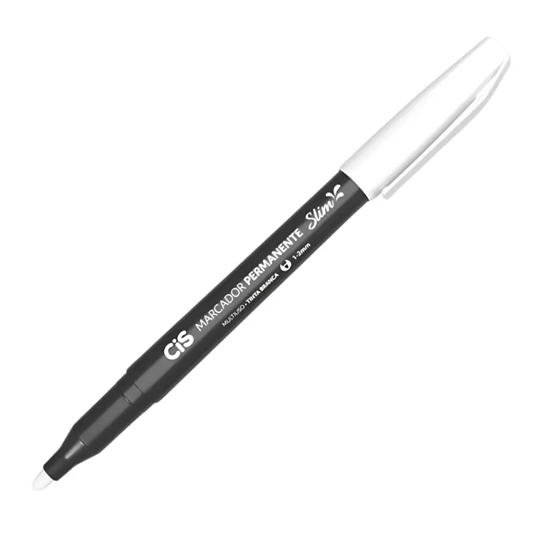 Marcador Permanente Slim 1.2mm - Cis - BRANCO