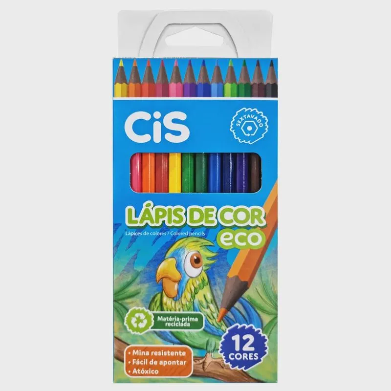 Lápis de Cor 12 Cores Eco Cis