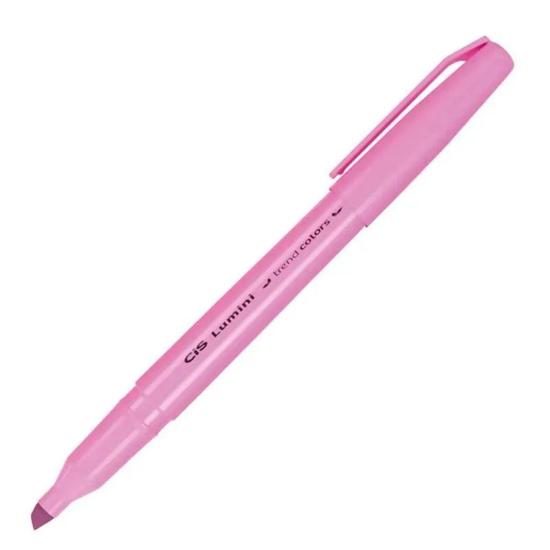Caneta Marca Texto Trend Colors Rosa Chiclete Lumini Cis