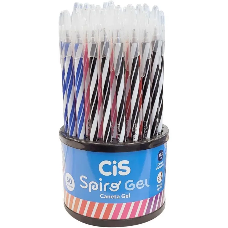 Caneta GEL CIS Spiro 0.7MM Cores Sortidas DP.C/50