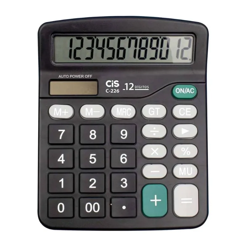 Calculadora de Mesa CIS C-226 12 Dígitos