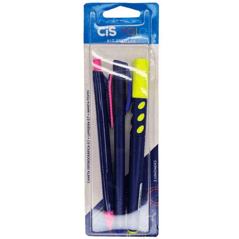 KIT ESCOLAR YOLO C/3 PECAS R.5.7738 ÚNICA