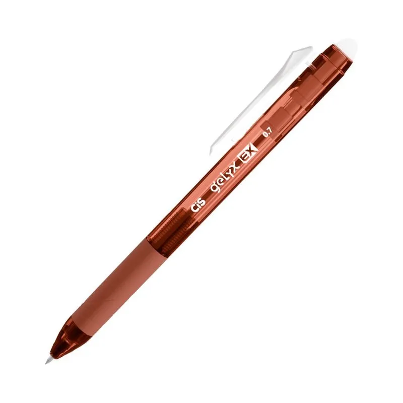 Caneta gel apagável 0.7mm Gelyx ex Marrom - Cis