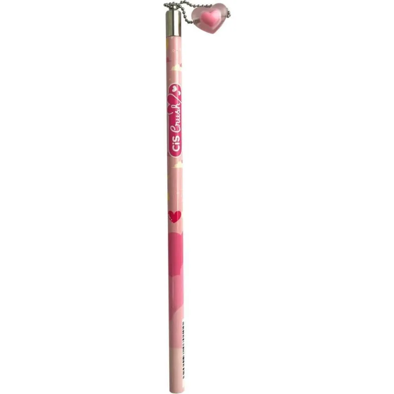 Lapis Preto Redondo Decorado CIS CRUSH C/PINGENTE 2 MOD (S) POTE-20