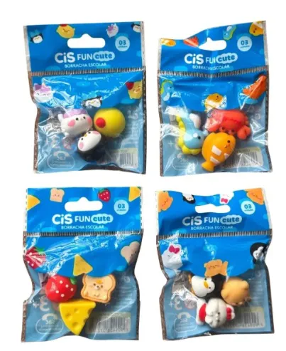 Borracha Mini Fun 3D Cis Envelope c/3un