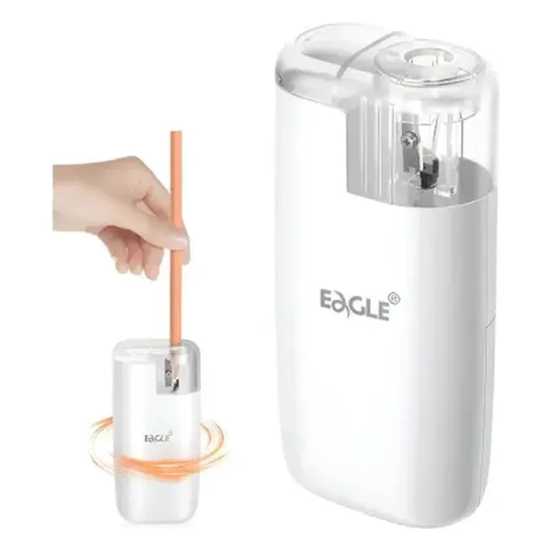 Apontador Elétrico EAGLE TY-61 Branco a Pilha