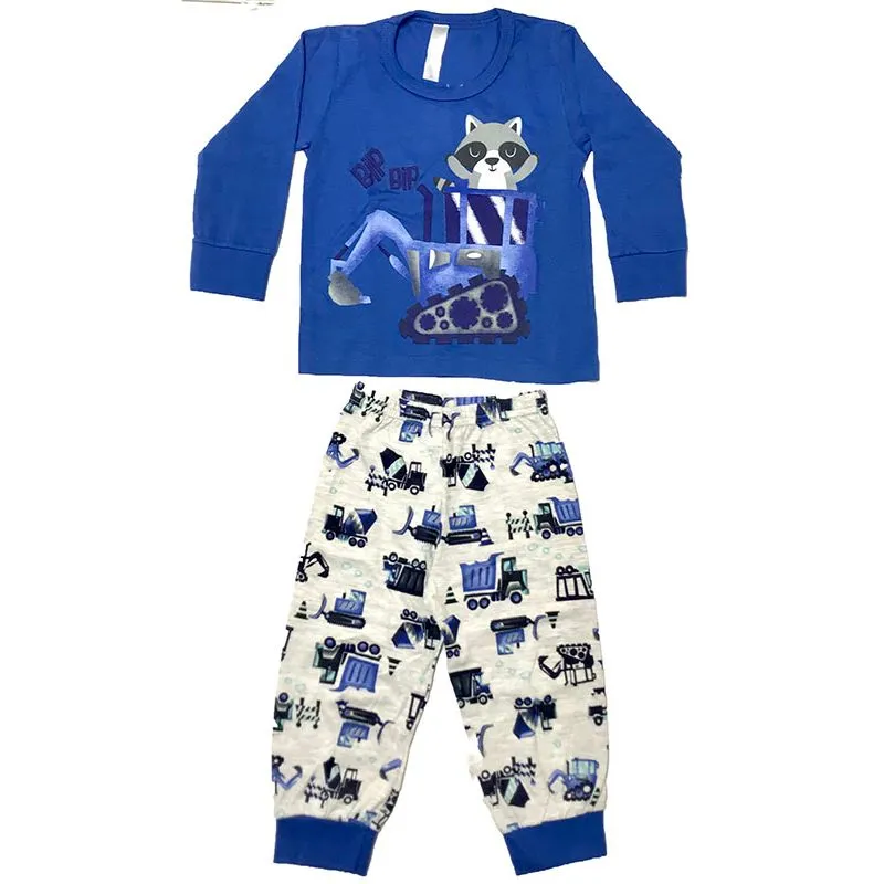 Pijama Infantil Menino Com Estampa Diversa 1/3 - 1000037200-AZUL ROYAL-3
