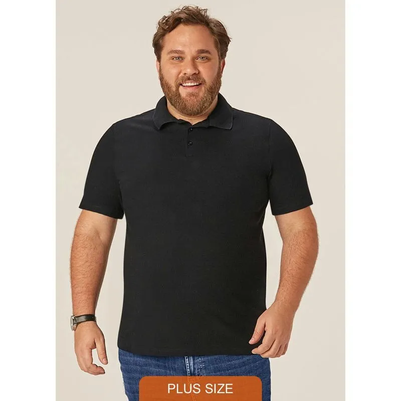 Camisa Polo Piquê Malwee Wee Masculina Plus Size