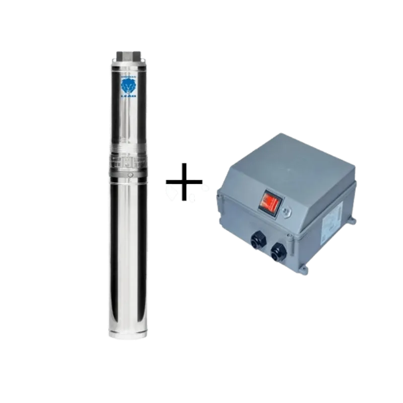Bomba Submersa Leão 4" Polegadas 4R3IA-19 2Cv 220V Monofasico B25 Com Painel