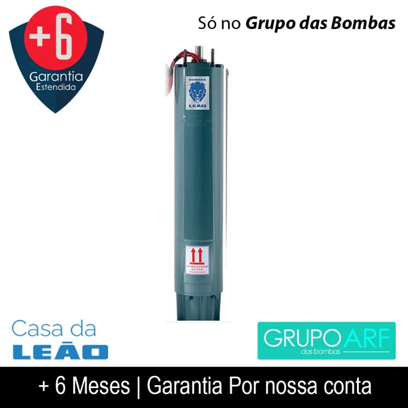 Motor da bomba Leão -9HP 6 polegadas Trifasico 220V