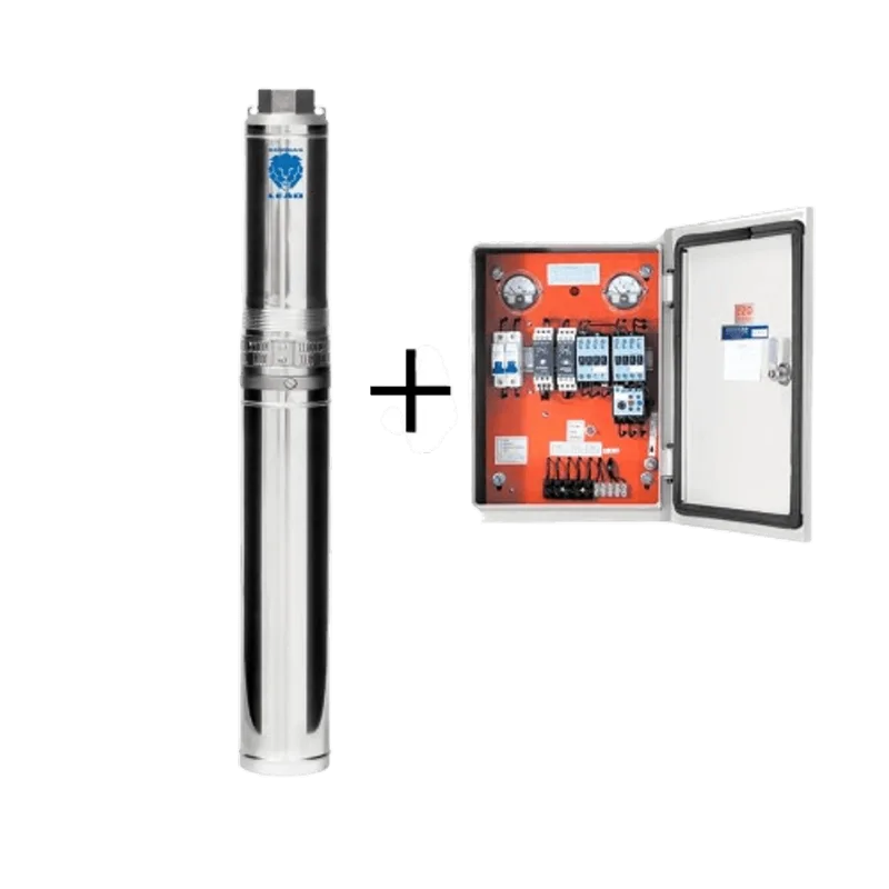 Bomba Submersa Leão 4" Polegadas 4R1IA-17 1Cv 440v Trifasico Com Painel