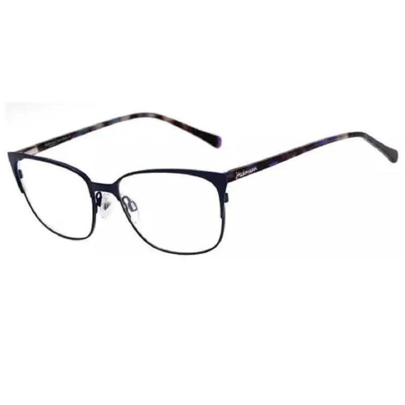 Óculos de Grau Hickmann HI1040 06B Azul Feminino Metal 54-16