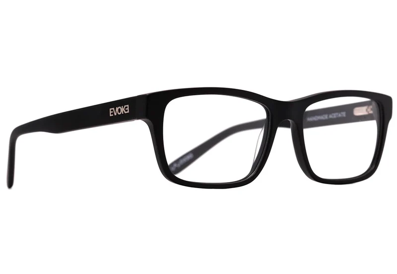 ÓCULOS DE GRAU EVOKE URBAN 08 A01 BLACK SILVER TAM 55 MM