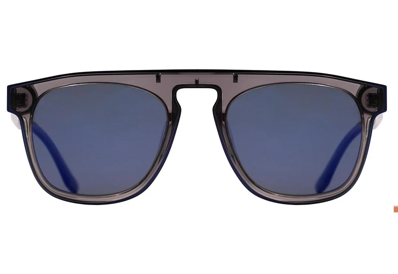 Óculos de Sol Evoke For You DS26 T02P Grey Smoke Translucent/ Blue Flash Mirror Polarized
