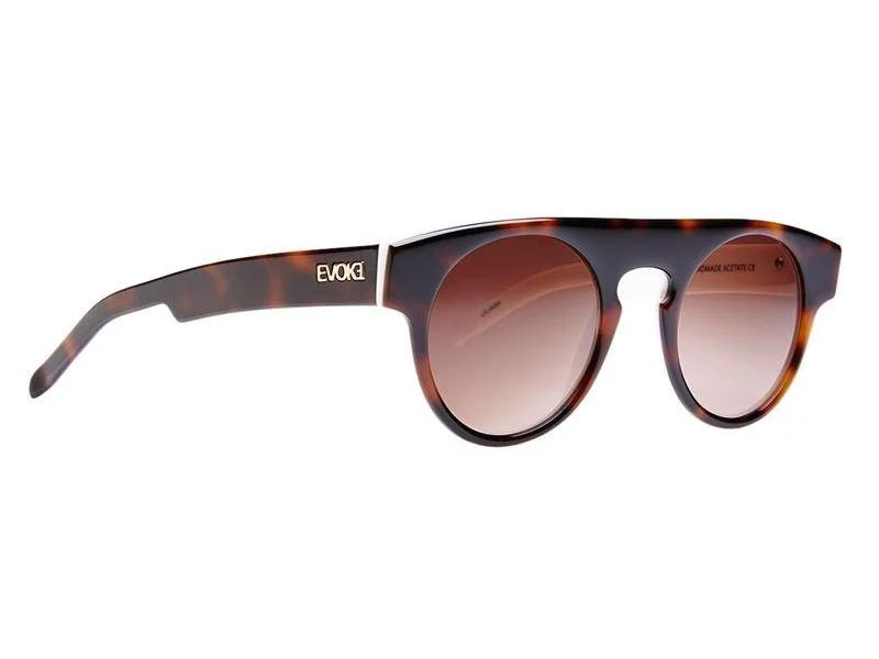 Óculos de Sol Evoke Evk 14 G24 Turtle White Gold/ Brown Degradê