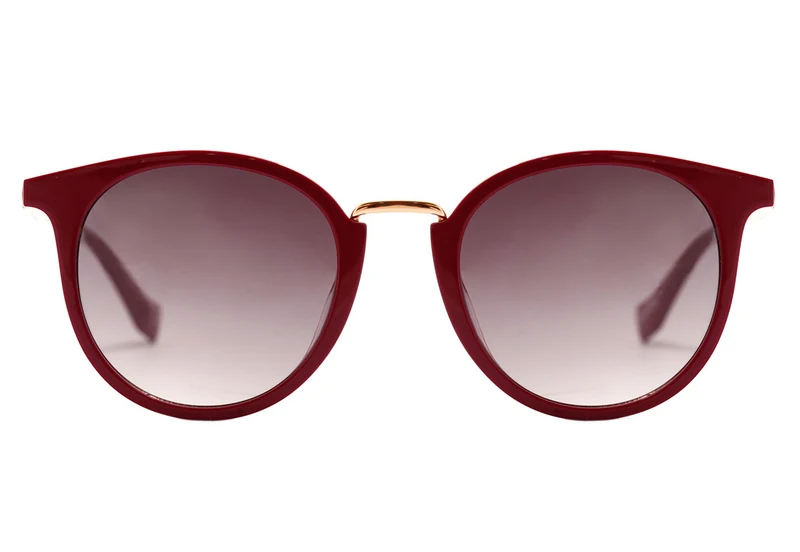 EVOKE FOR YOU DS38 - ÓCULOS DE SOL D01 Wine Gold Shine/ Brown Gradient Unico
