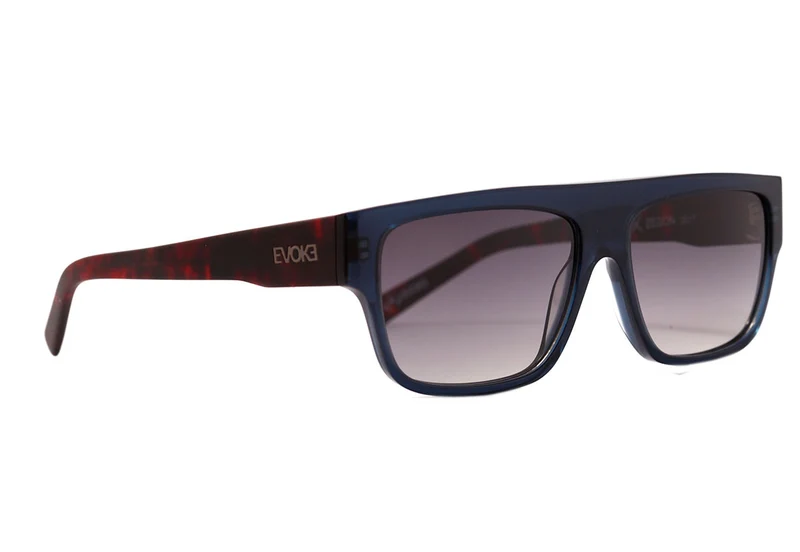 Óculos de Sol Evoke Zegon D01T Crystal Blue Temple Turtle / Gray Gradient