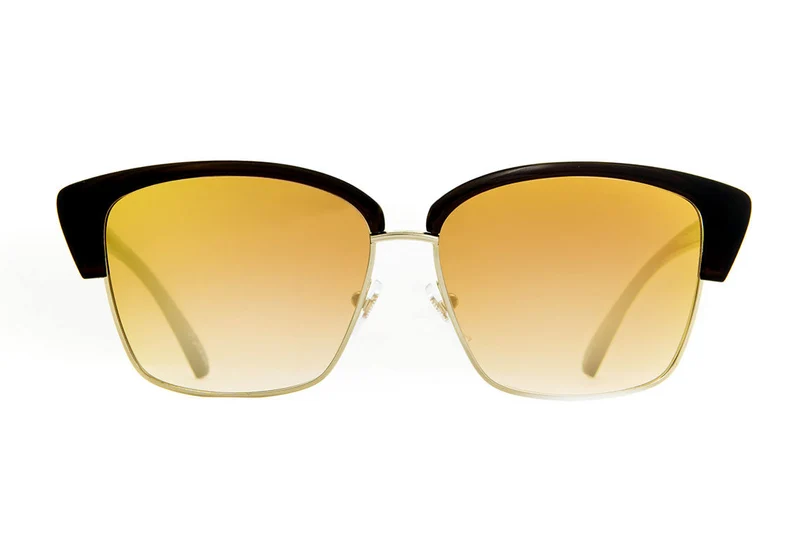Óculos de Sol Brigite G01S Brown Shine Brown Gold Flash