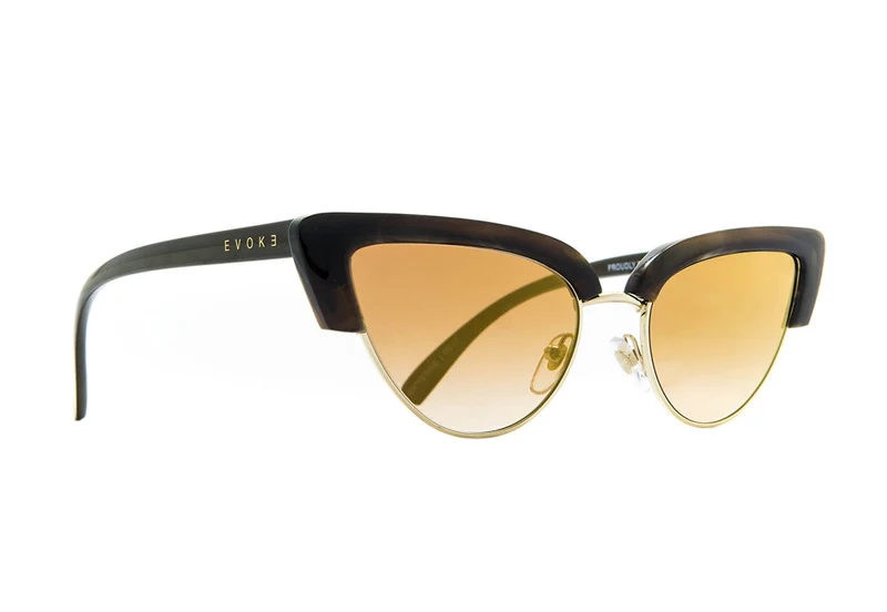 ÓCULOS DE SOL CATHERINE G01S BROWN SHINE GOLD BROWN GOLD FLASH