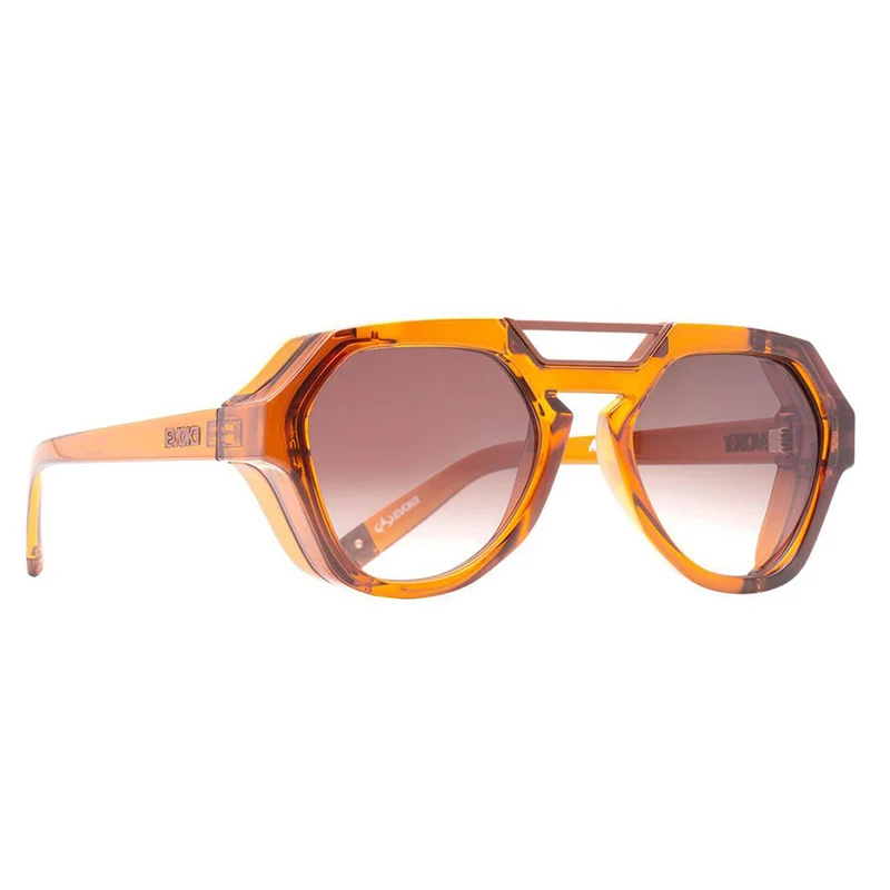 ÓCULOS DE SOL AVALANCHE YAGO DORA YD01T CRYSTAL AMBAR CARAMEL BROWN GRADIENT